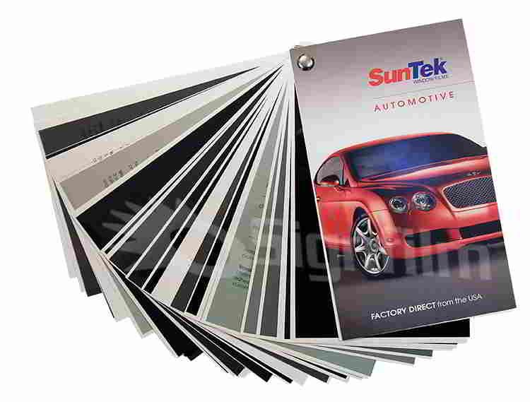 Signfilm Suntek Automotive Sample Book Color Card