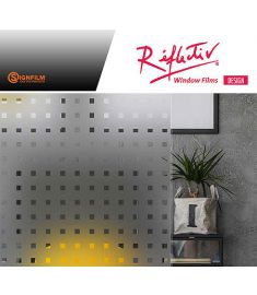 Reflectiv INT 470 Frosted With Transparent Squares 20mm Width 152cm